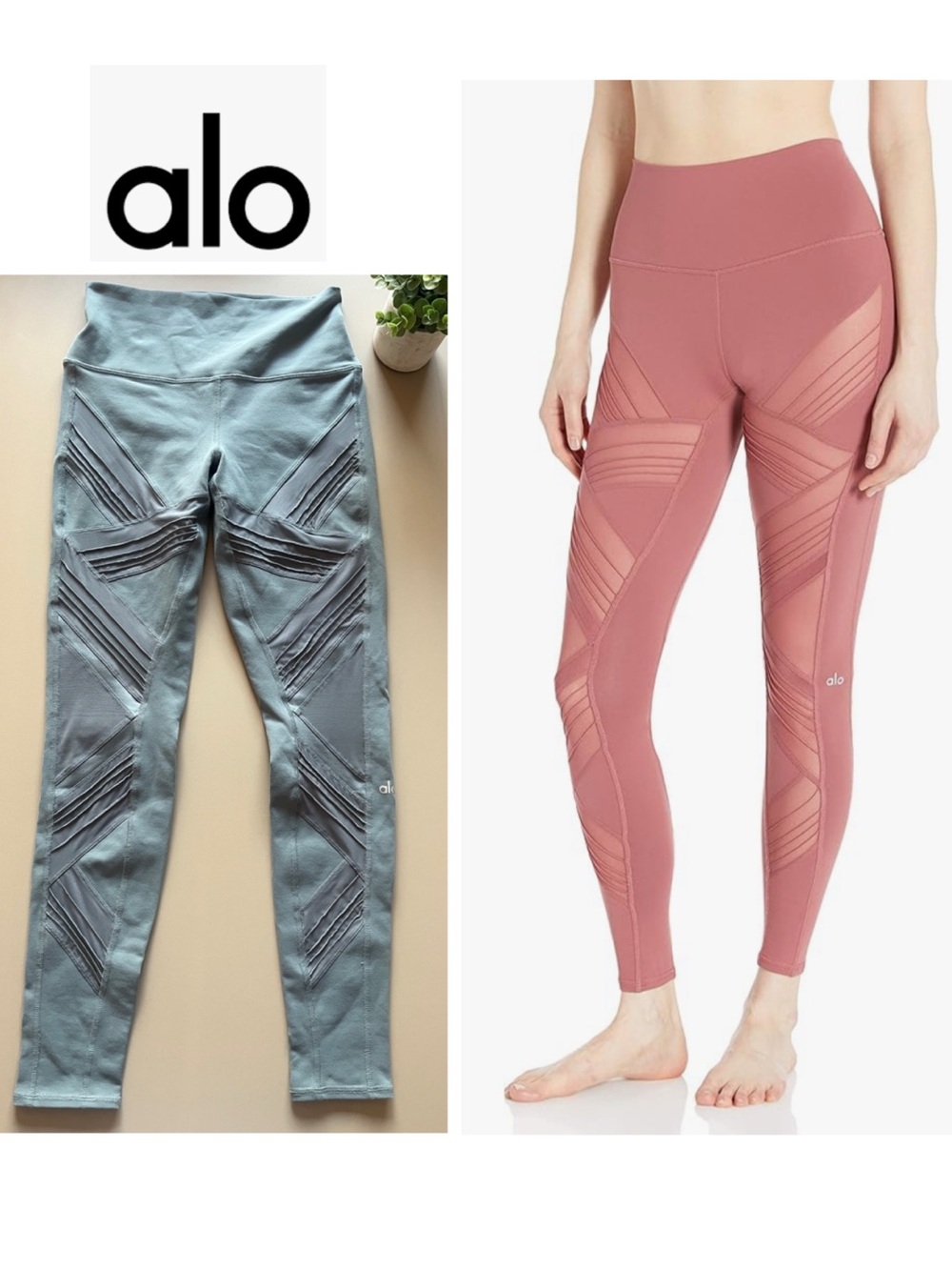 ALO Sz Med Ultimate Sculpt High-Waist Moto Legging Sz Medium ALO YOGA